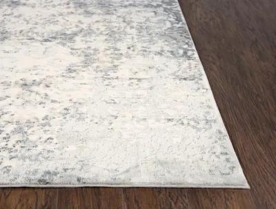 Chelsea Cream/Gray Vine/Scroll Polyester 7'10" x 9'10" Rectangle Rug