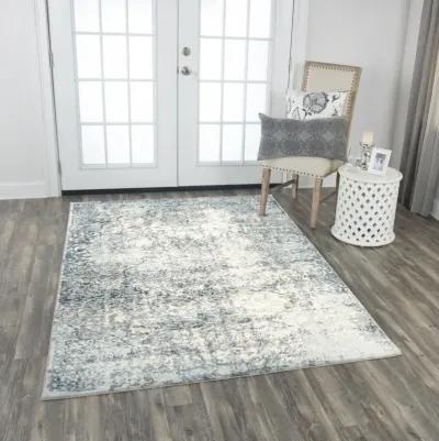 Chelsea Cream/Gray Vine/Scroll Polyester 7'10" x 9'10" Rectangle Rug