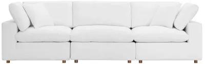 Commix Down Filled Overstuffed 3-Piece Modular Sofa