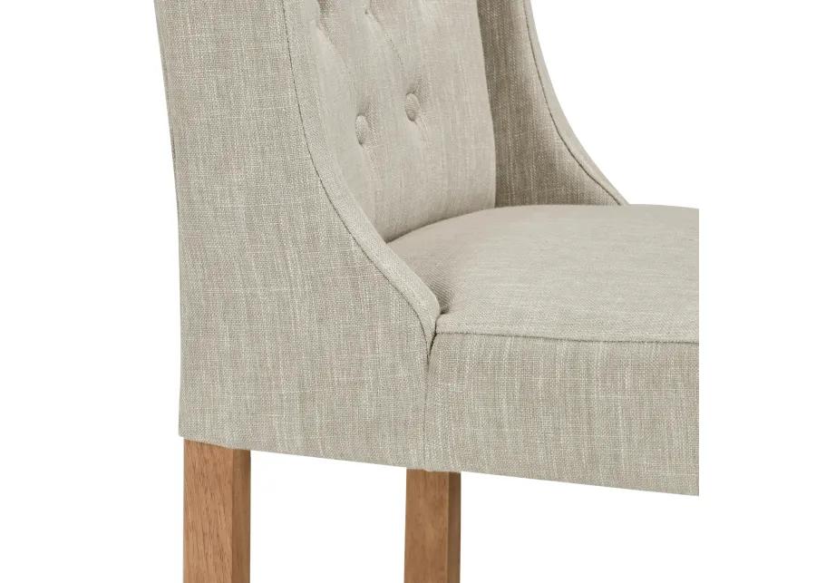 Karla Tufted 30 inch Barstool by Kosas Home