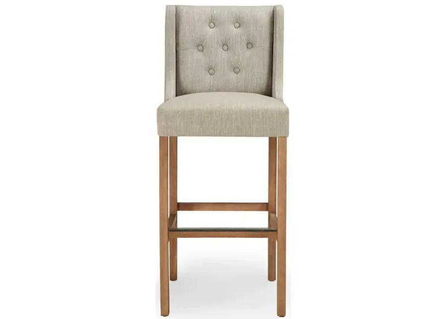 Karla Tufted 30 inch Barstool by Kosas Home