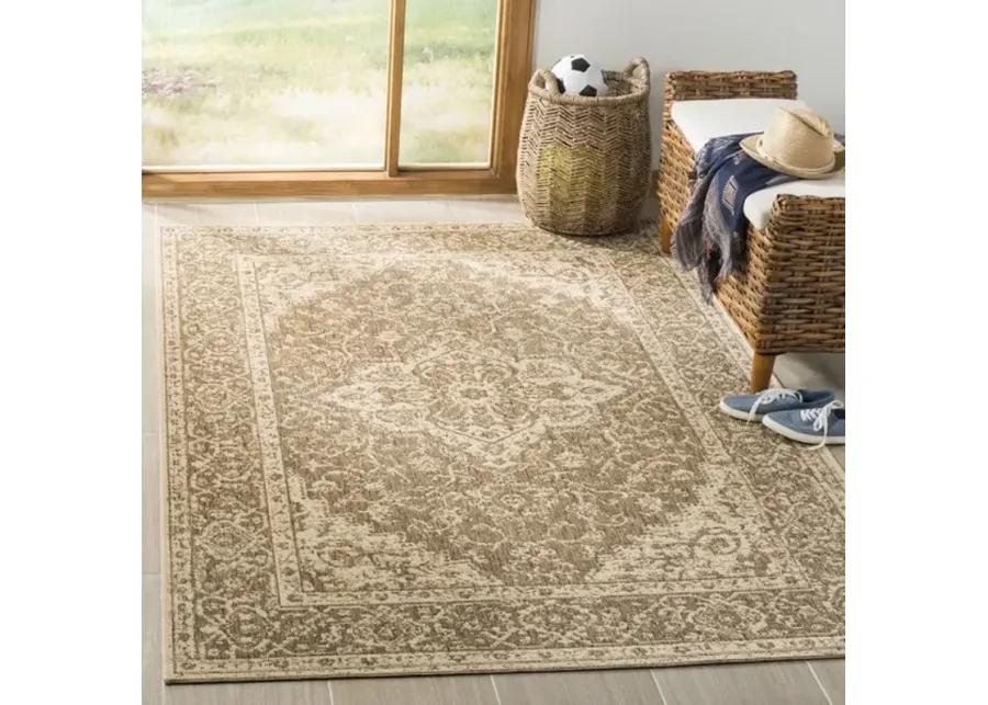 LINDEN 137 Collection LND137D-4SQ Beige / Cream 4' X 4' Square