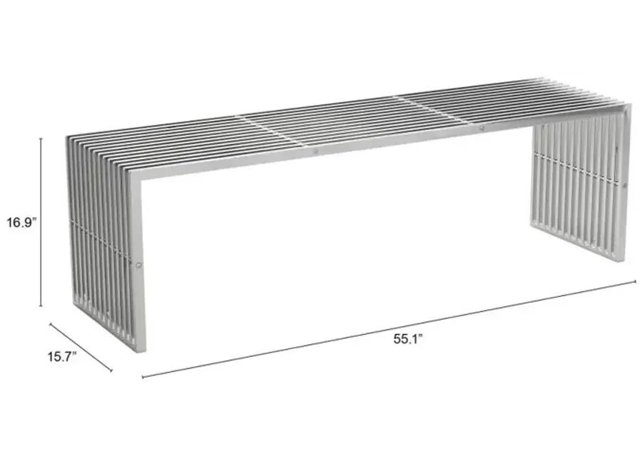 Tania Bench Silver