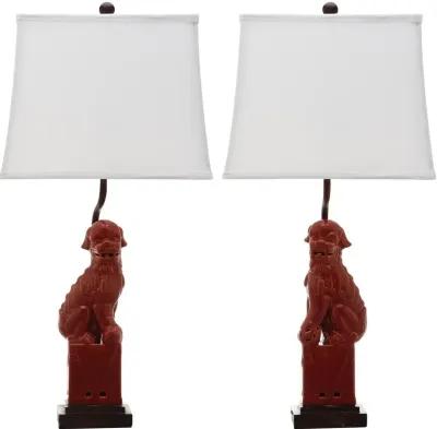 Foo 28.5-Inch H Dog Table Lamp - Set of 2