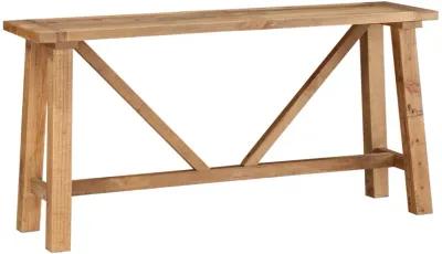 Harby Reclaimed Wood Console Table in Rustic Tawny