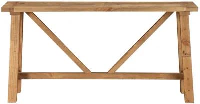 Harby Reclaimed Wood Console Table in Rustic Tawny