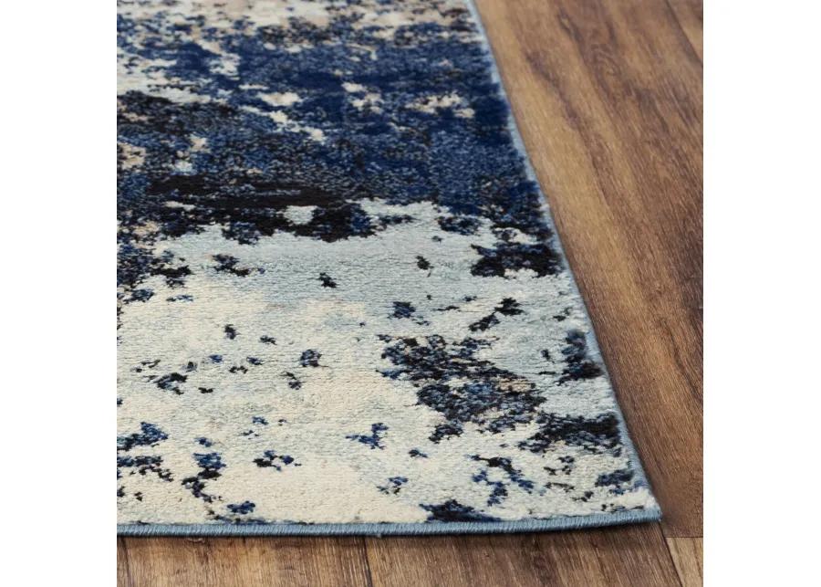 Palace Blue  Polypropylene  8'0"x9'6" Rectangle Rug