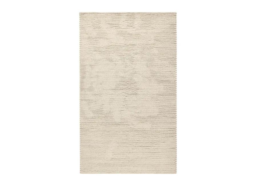 Dawson 5'x8' Wool Blend Fabric Handwoven Beige Accent Area Rug