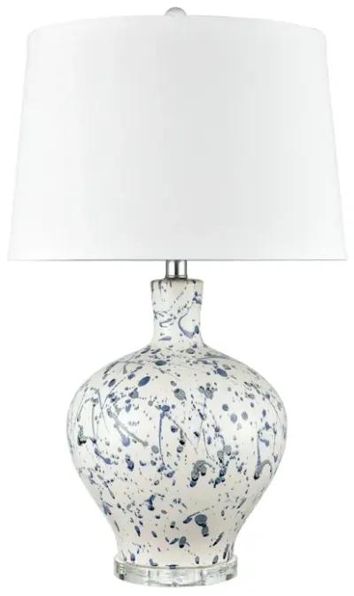 Rueben Crescent 27" High 1-Light Table Lamp - Blue