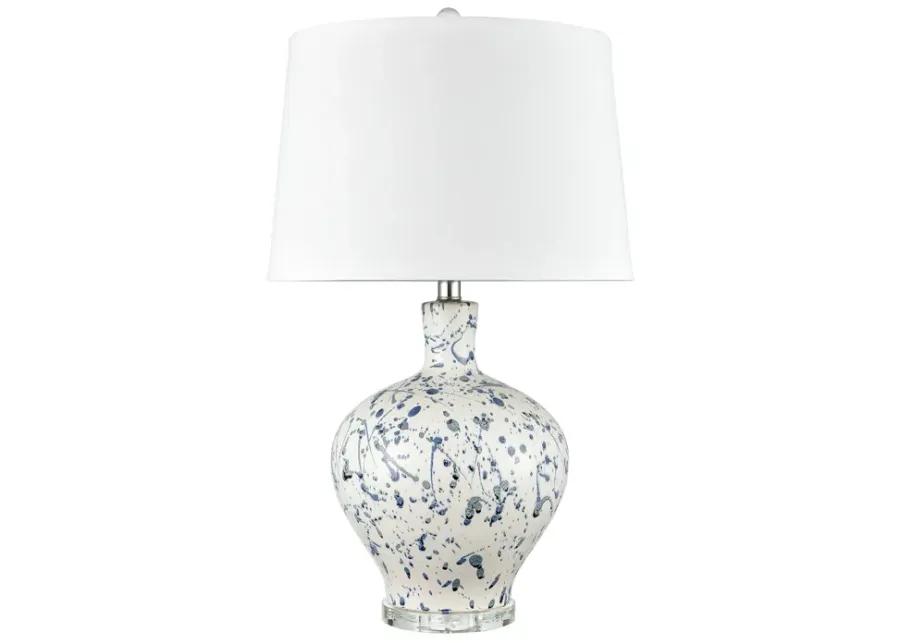 Rueben Crescent 27" High 1-Light Table Lamp - Blue