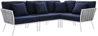 Stance Outdoor Patio Aluminum Large Sectional Sofa