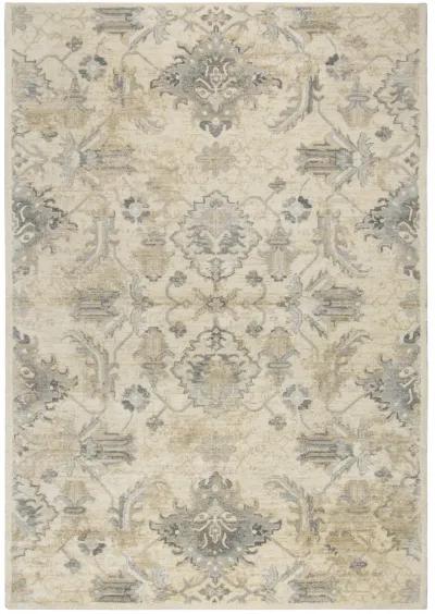 Gossamer Beige Classic/Updated 100% New Zealand Wool 8' x 10' Rectangle Rug