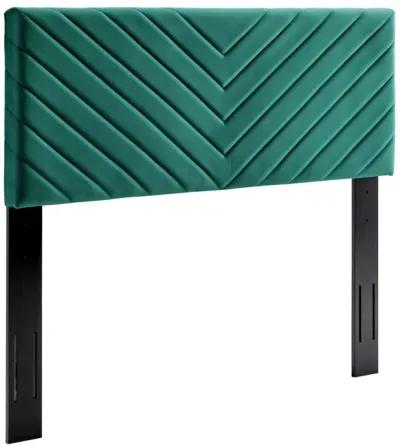 Alyson Angular Channel Tufted Performance Velvet Twin Headboard