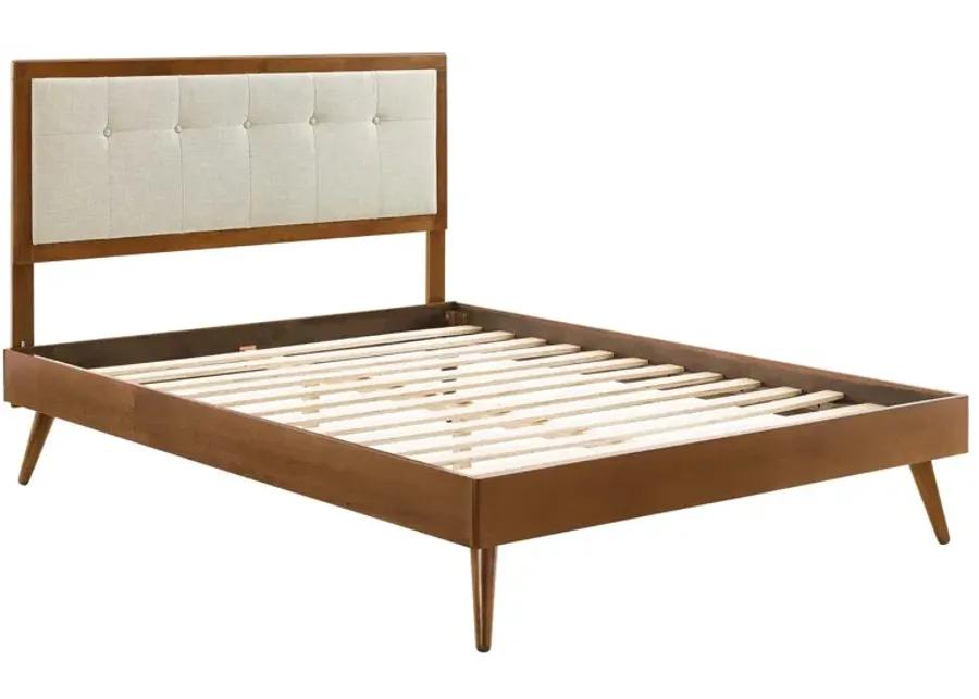 Willow Full Wood Platform Bed With Splayed Legs