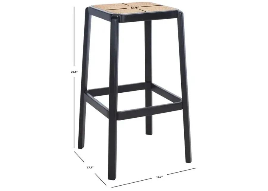 SILUS BACKLESS CANE BAR STOOL