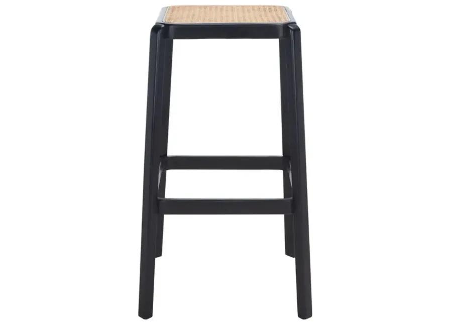 SILUS BACKLESS CANE BAR STOOL