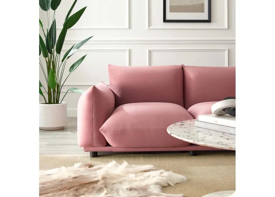 Copious Performance Velvet Loveseat