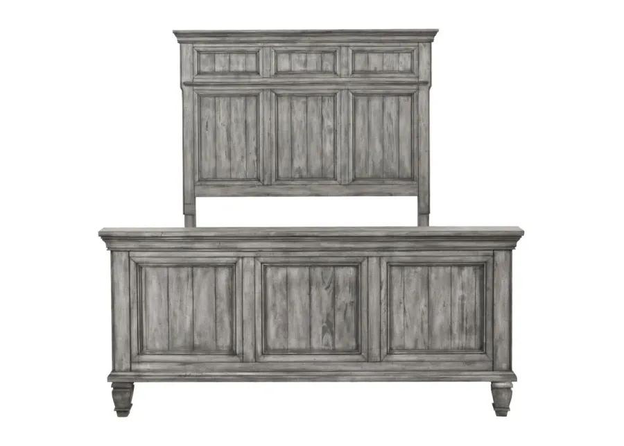 Avenue 5-piece Eastern King Panel Bedroom Set Grey