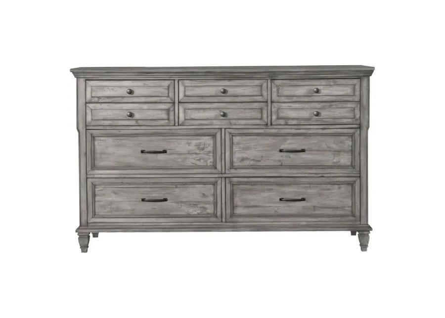 Avenue 5-piece Eastern King Panel Bedroom Set Grey