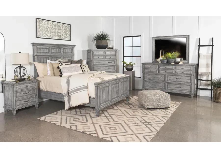 Avenue 5-piece Eastern King Panel Bedroom Set Grey