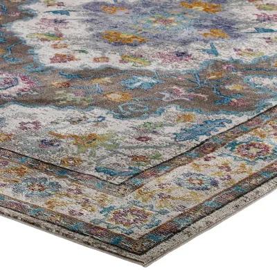 Success Anisah Distressed Floral Persian Medallion 8x10 Area Rug