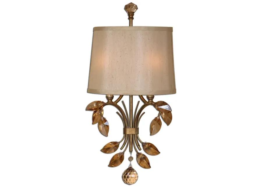 Alenya 2 Light Gold Wall Sconce