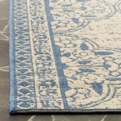 LINDEN 174 Collection LND174M-4 Blue / Creme 4' X 6'