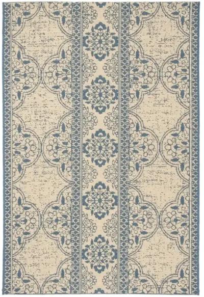 LINDEN 174 Collection LND174M-4 Blue / Creme 4' X 6'