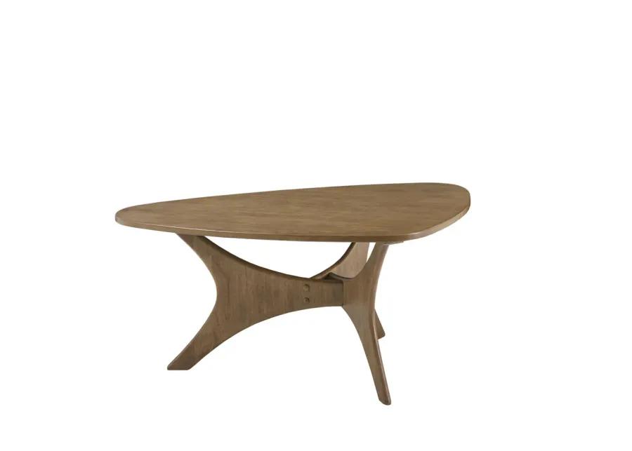 INK+IVY Blaze Light Brown Triangle Wood Coffee table