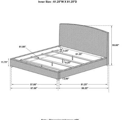 Aarav Hand-Woven Banana Leaf Queen Bed Amber