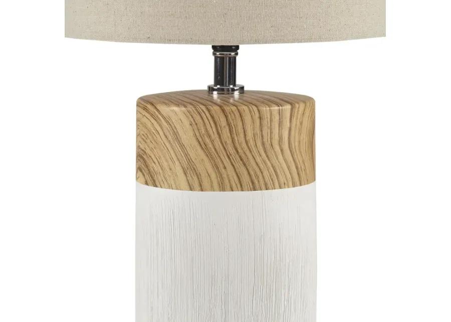 510 Design Nicolo White Textured Ceramic Table Lamp