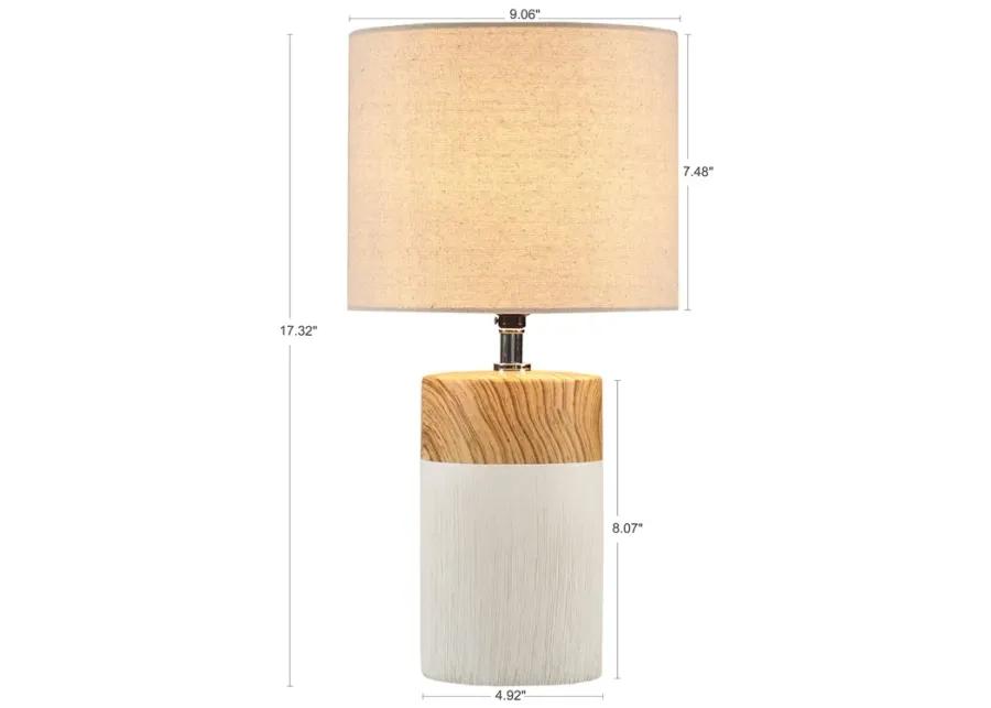 510 Design Nicolo White Textured Ceramic Table Lamp