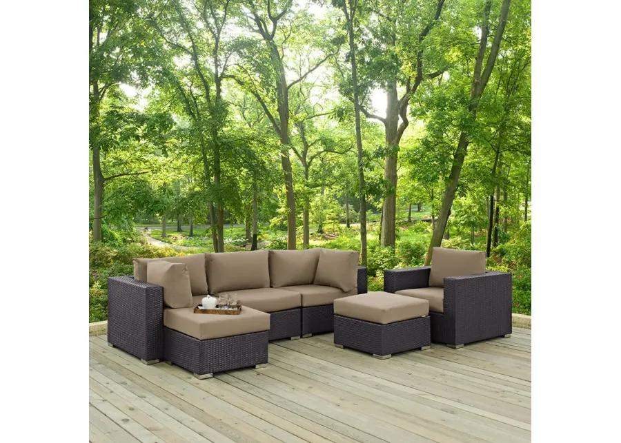 Convene 6 Piece Outdoor Patio Sectional Set