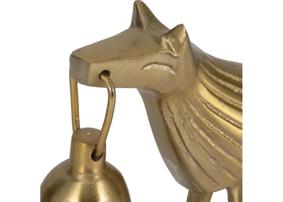 9" Lion Candle Snuffer, Gold