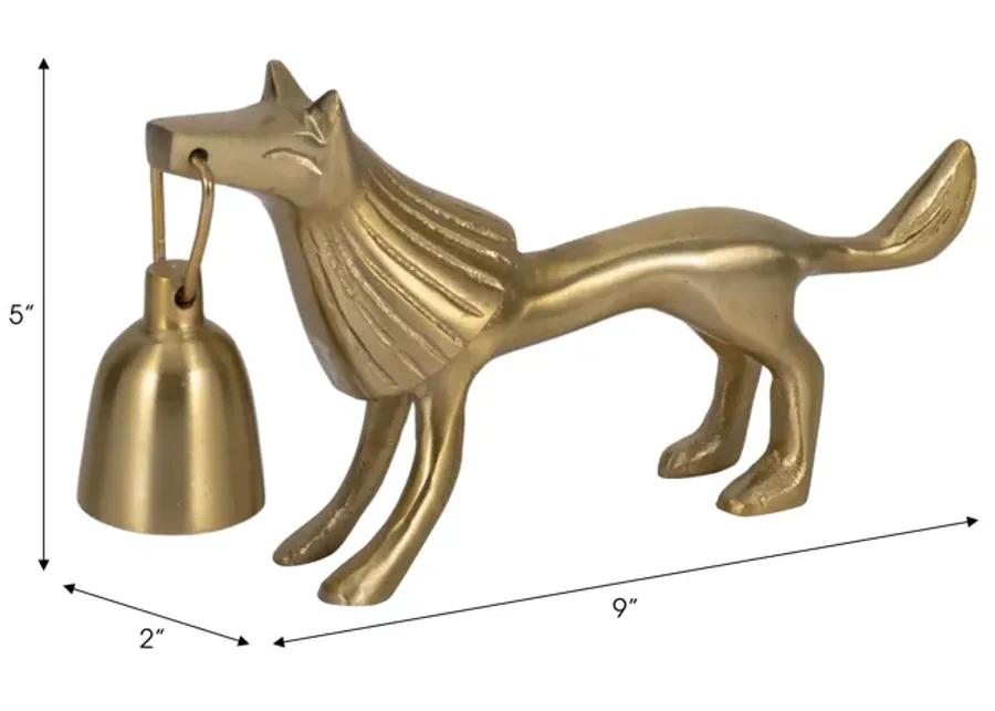 9" Lion Candle Snuffer, Gold