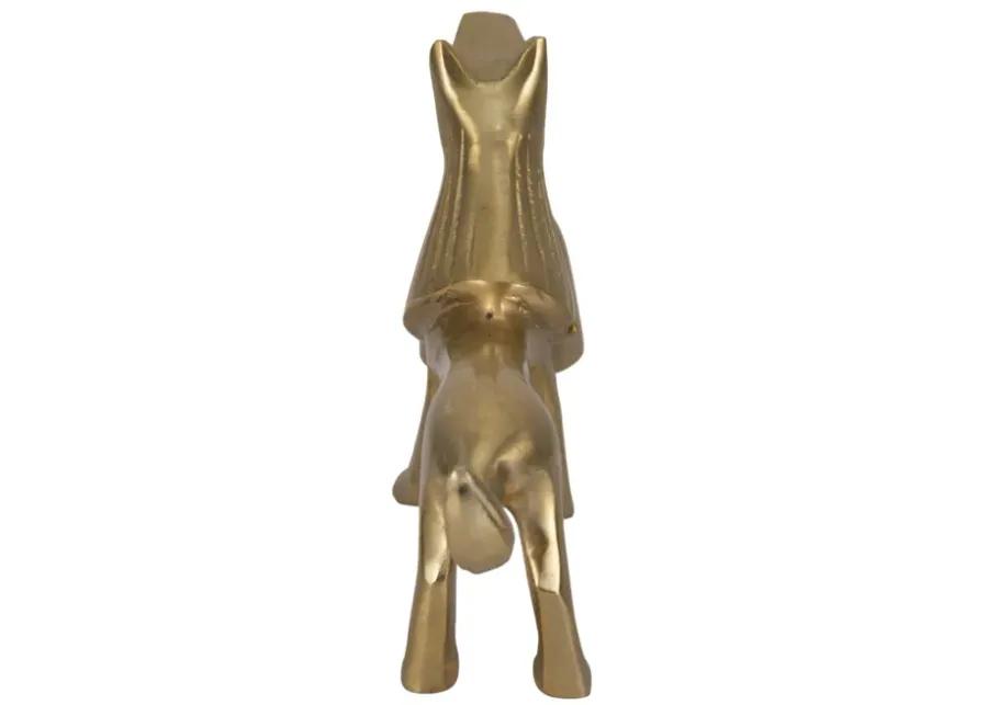 9" Lion Candle Snuffer, Gold