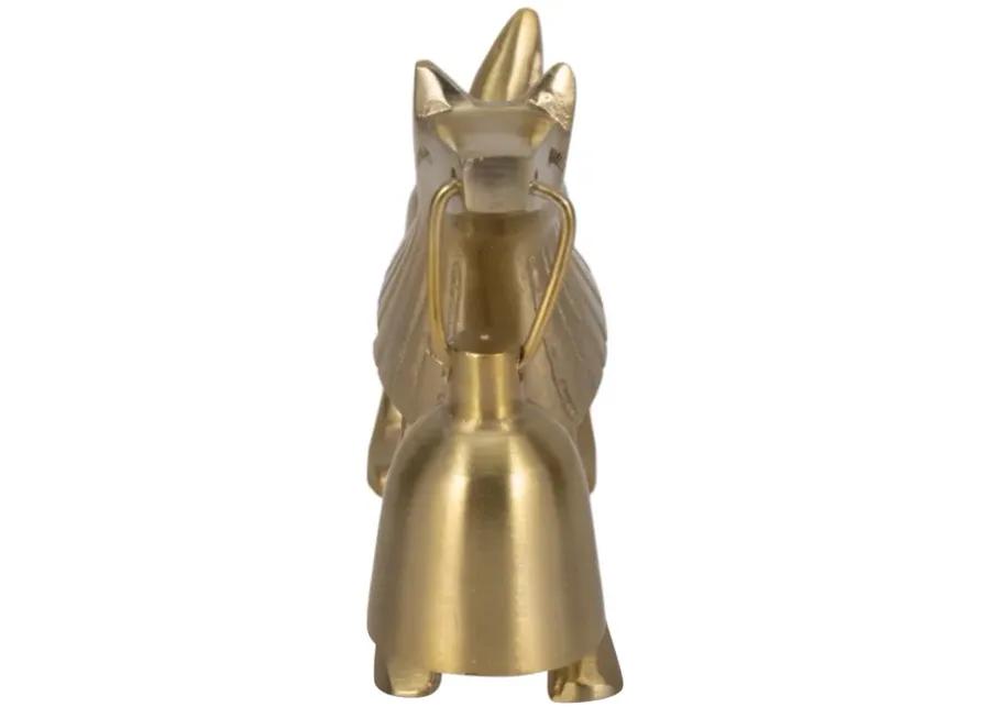 9" Lion Candle Snuffer, Gold