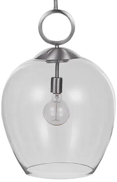 Calix Nickel 1 Light Glass Pendant