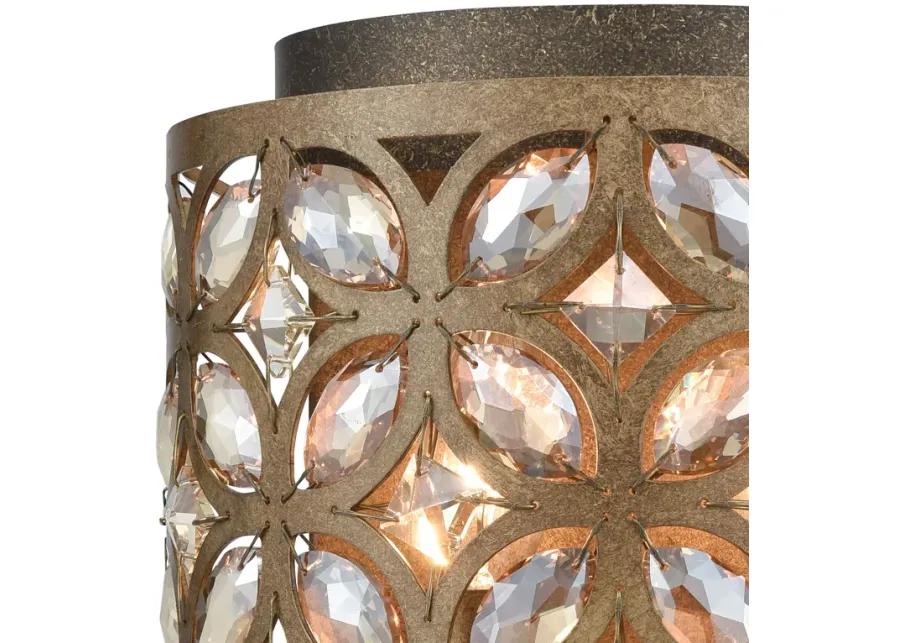 Rosslyn 9" High 2-Light Sconce - Mocha