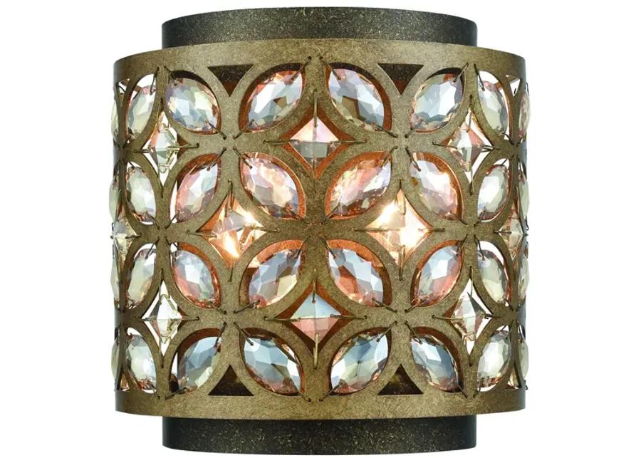 Rosslyn 9" High 2-Light Sconce - Mocha