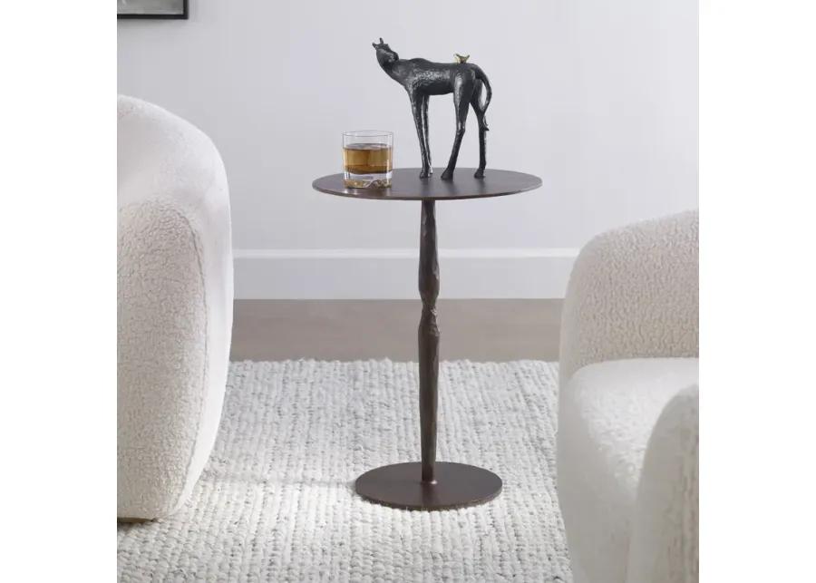 Industria Copper Bronze Accent Table