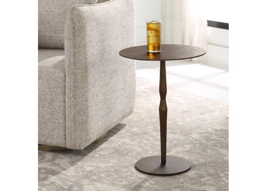 Industria Copper Bronze Accent Table