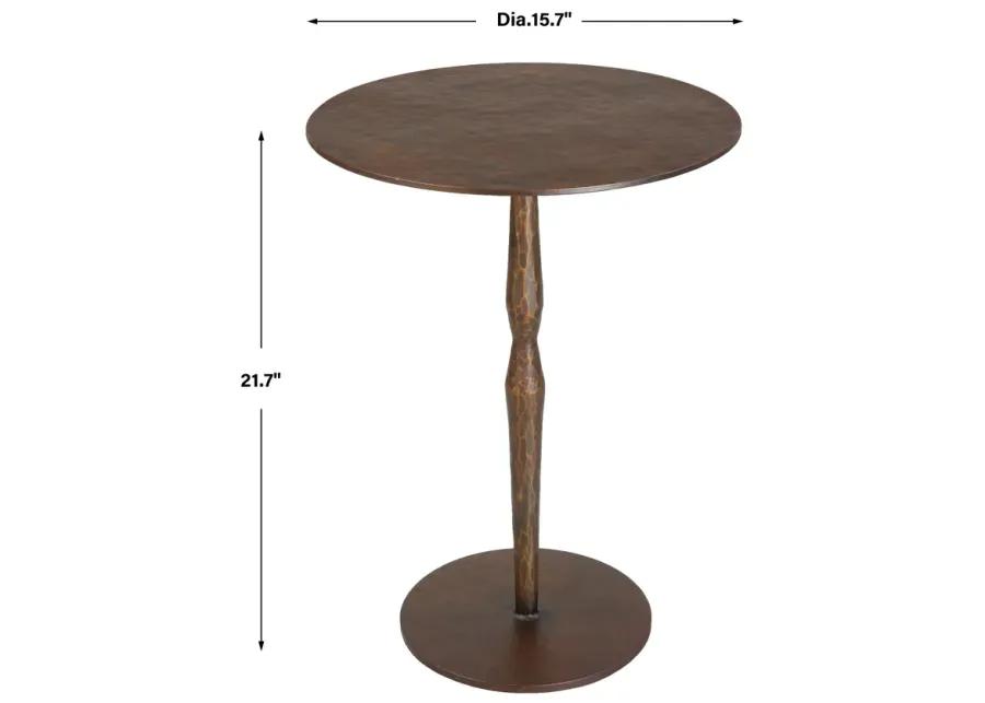 Industria Copper Bronze Accent Table