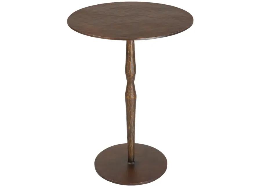 Industria Copper Bronze Accent Table