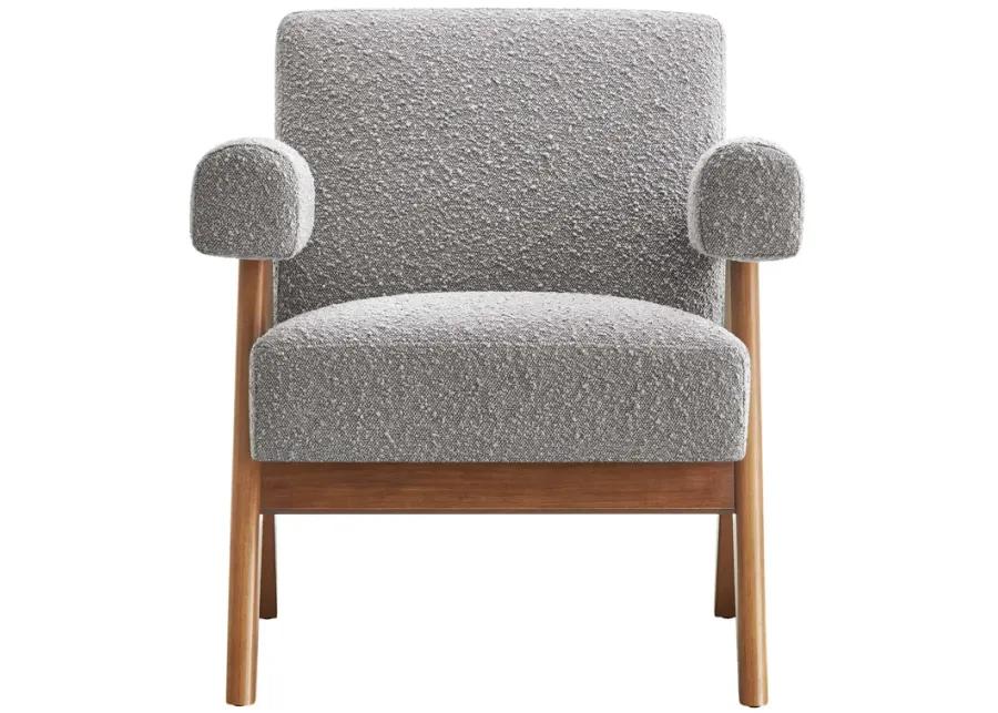 Lyra Boucle Fabric Armchair