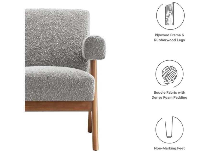 Lyra Boucle Fabric Armchair