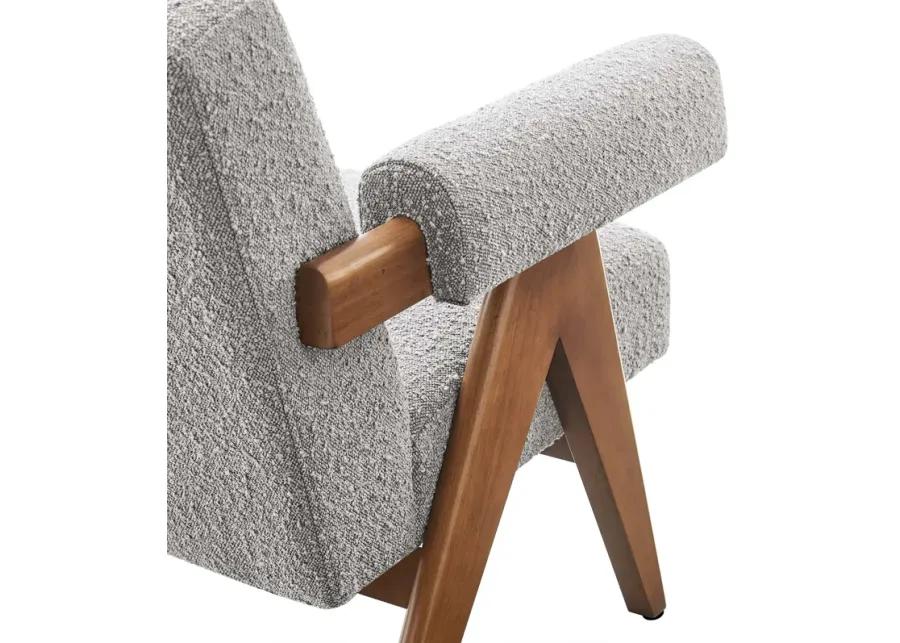 Lyra Boucle Fabric Armchair