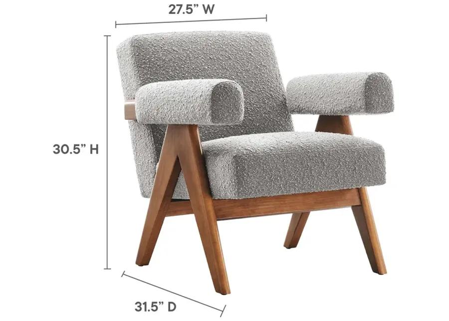 Lyra Boucle Fabric Armchair