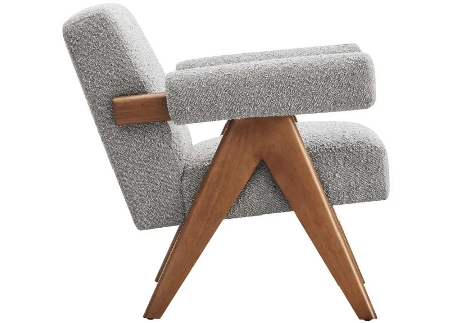 Lyra Boucle Fabric Armchair