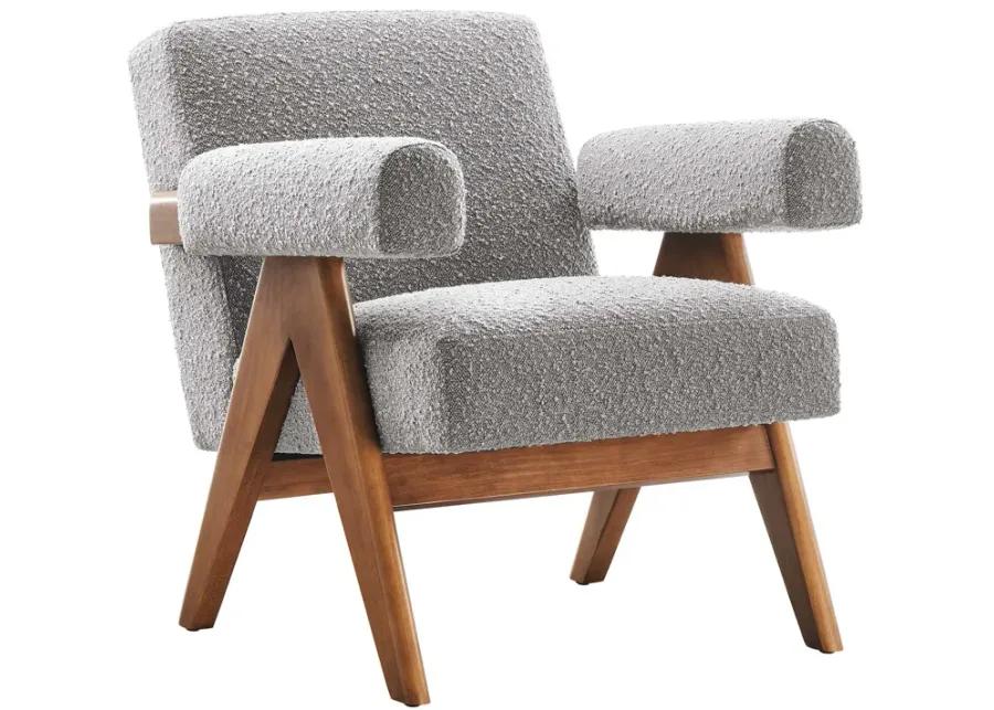 Lyra Boucle Fabric Armchair